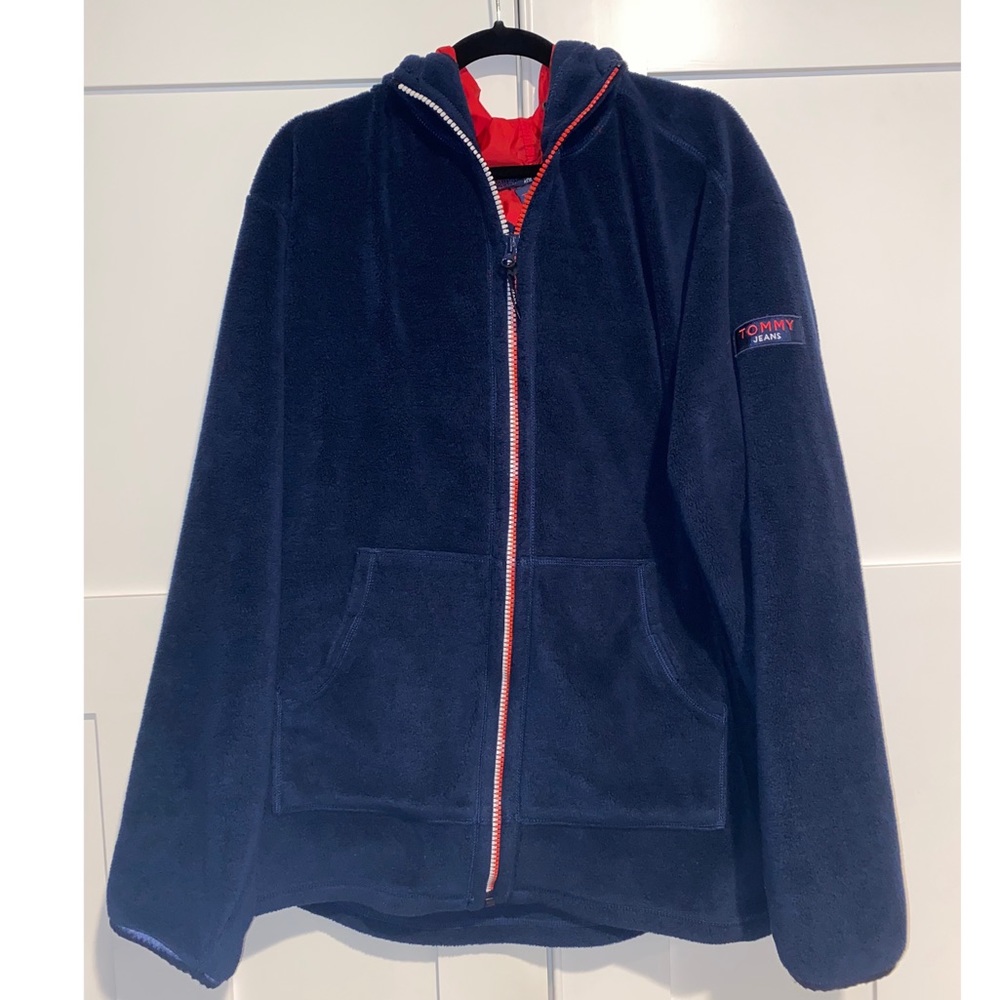 ✨Vintage Tommy Jeans Fleece Zip-up Hoodie✨